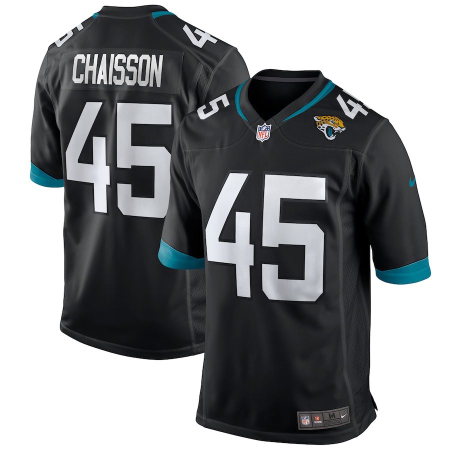 Men Jacksonville Jaguars #45 Chaisson Nike Black Game NFL Jersey